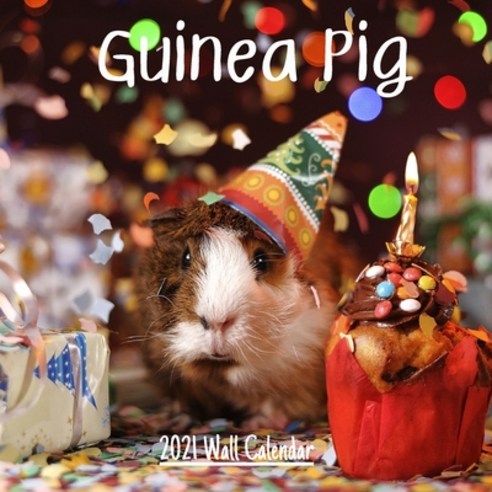 Guinea Pig 2021 Wall calendar: Cute Guinea Pig 2021 Wall Calendar 18 Months 8.5x8.5 in - wall calen... Paperback, Independently Published, English, 9798593526168