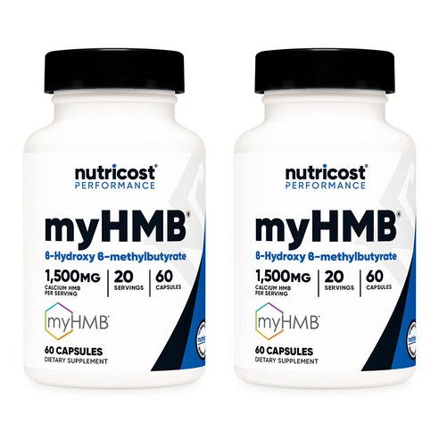 뉴트리코스트 마이HMB MyHMB® 1500mg 캡슐 60정 2개, 2개, 60정