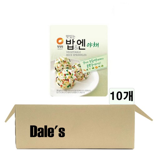 데일즈기획 대상 청정원 밥엔야채, 24g, 10개