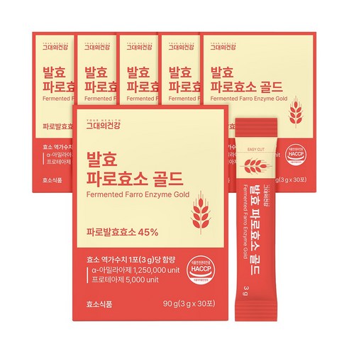 그대의건강 발효 파로효소 골드 30포, 6개, 90g