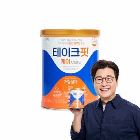 남양유업 테이크핏 케어 프로틴 발효유청단백질 304g 1캔+보틀+스푼 8일분, 단품