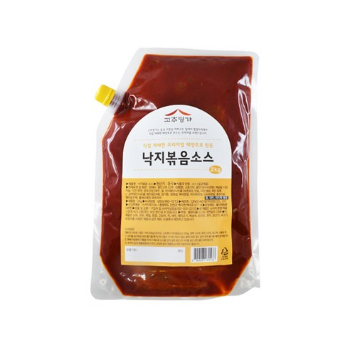 고추명가 쭈꾸미 낙지 볶음 양념 소스 2kg, 1개