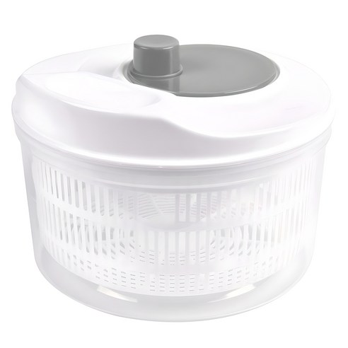 키에 샐러드 스피너 야채 탈수기 3L, 화이트 + 그레이, 1개