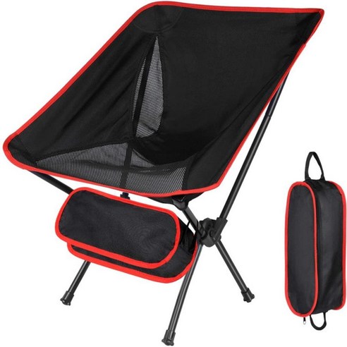 캠핑의자 추천 접이식미니의자 튼튼한 캠핑의자 낚시 초경량 경량 의자 체어 접이식 1개, 레드
