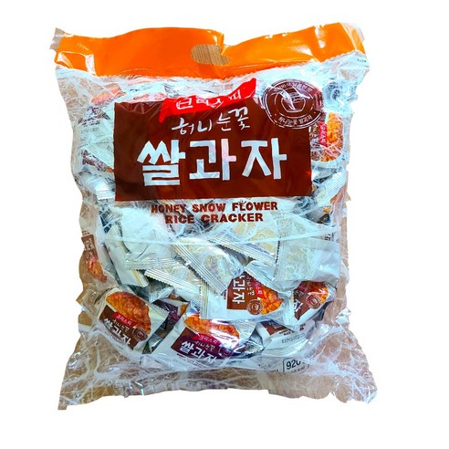 대박유통/대박쿠폰/크리스피 허니눈꽃 쌀과자 1kg/대용량 간식/학교/사무실 간식, 1개