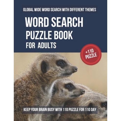 word search puzzle book for adults: 100 puzzles word search for adults large print Paperback, Independently Published
