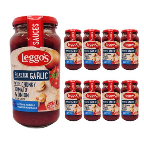 레고스 로스트갈릭 청키 파스타소스, 500g, 9개