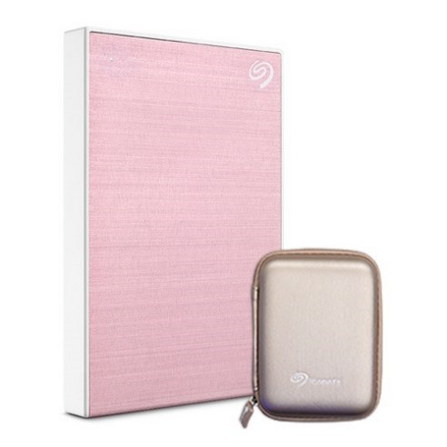 씨게이트 ONE TOUCH HDD 외장하드 +데이터복구+암호화기능+전용파우치+, RoseGold, 2TB
