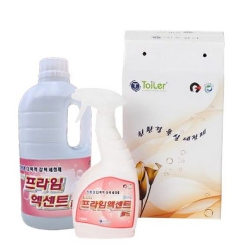 토일러 친환경세정제 뉴프라임엑센트골드 선물세트(750ml+1L) - 욕실세정제 | 쿠팡