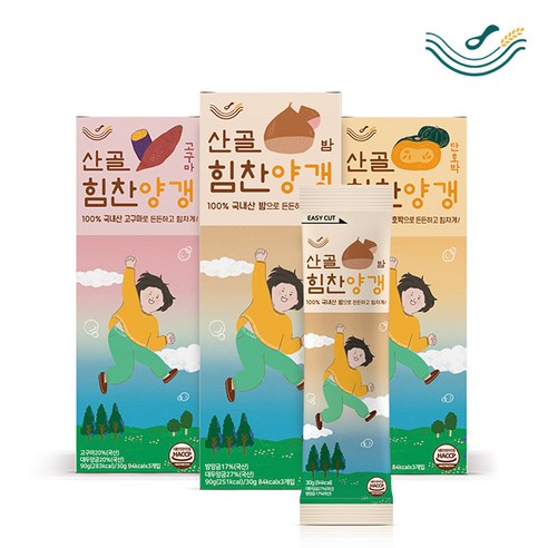 [에코맘의산골이유식] 산골힘찬양갱 고구마 단호박 밤 어린이 간식, 밤양갱3팩, 1개