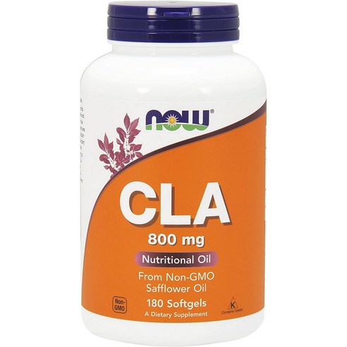  에버핏 다이어트 체지방감소 CLA 공액리놀레산 2병(6개월분) 체지방감소제 나우푸드 CLA 800mg 180소프트젤, 180개입, 1개