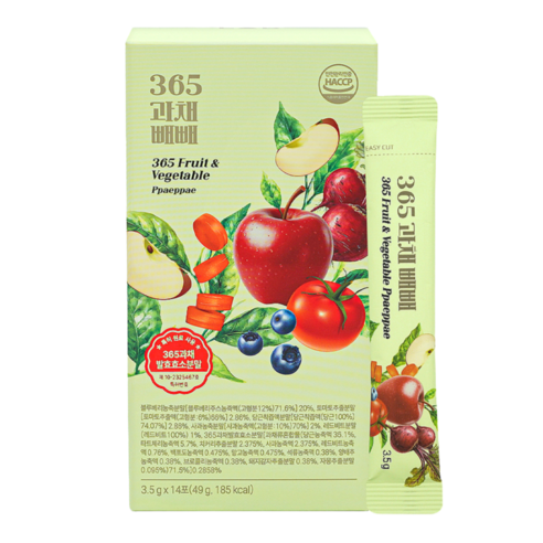 빼빼주스 365과채 효소 클렌즈 특허함유, 1개, 14회분