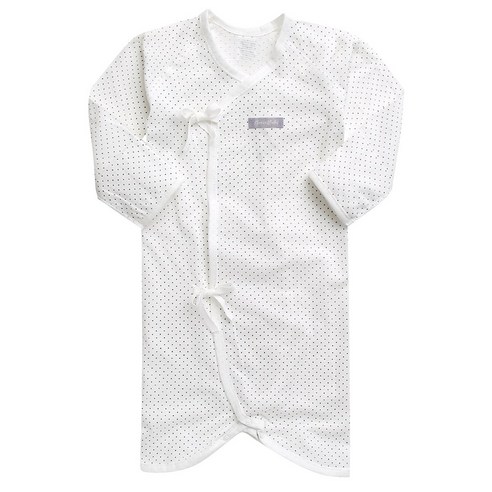 그린베베 여름 신생아용 스몰도트 쟈가드 배냇가운