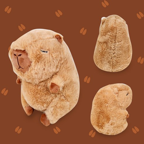 엄마랑 아이랑 카피바라 인형, B.말랑말랑 거북이 가방 카피바라, 1개