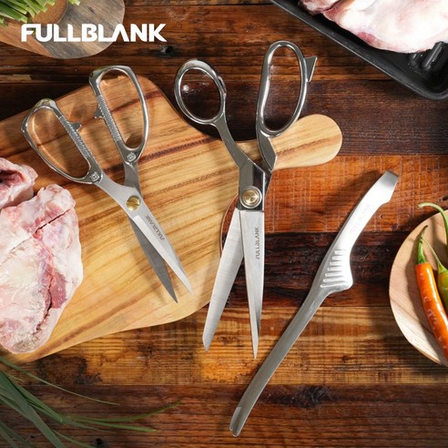 [슈퍼HOT][FULLBLANK] 풀블랭크 착색 및 냄새 배임 걱정이 없는 올스텐 집게+가위 세트, 단품