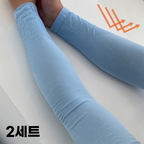 국산 골프 자외선 차단 쿨토시 아이스 여름 팔토시, SKY BLUE, 5세트