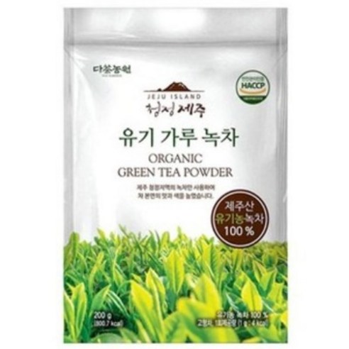 다농원 유기가루 녹차, 200g, 1개