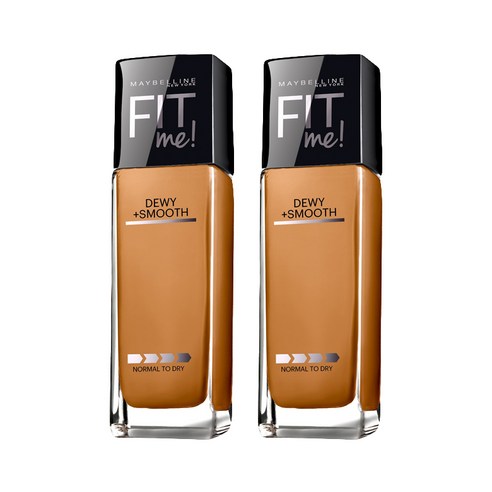 메이블린 핏 미! 듀이+ 스무스 파운데이션 30ml, Toffee, 2개