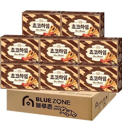 블루존 크라운 쵸코하임 142g x 8개입, 8개