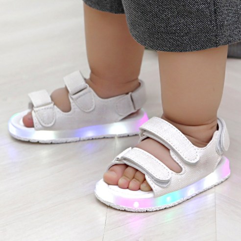 아동용 라이팅 LED 벨크로 샌들 z0631z
