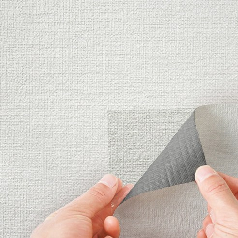 쿠셔니벽지 폭 50cm x 20m 격자무늬 스티커 접착식 붙이는 벽지 곰팡이방지 오염방지 단열폼, 그레이