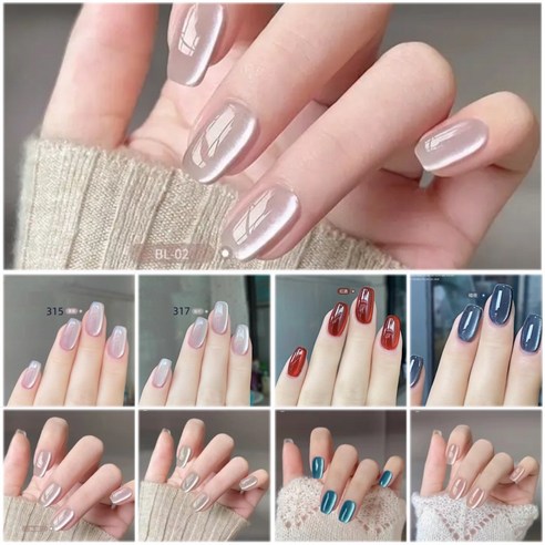 손꼽놀이 맑은 투명 유리 구슬 자석젤 12종, 당신의 손끝에 마법을 불어넣다!