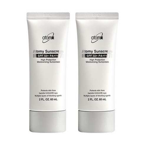 애터미 선크림 화이트 SPF50+ PA+++, 60ml, 8개