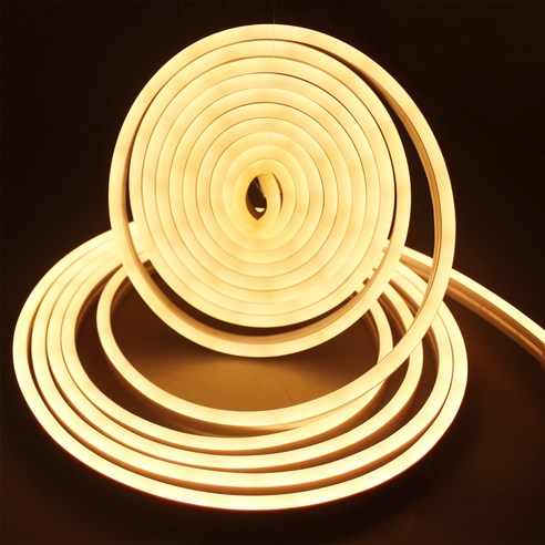 5M LED 네온 로프 DC12V IP67 조명 조절 가능한 흰색 LED 조명 스트립 플렉시블 실리콘 DIY 실내외 로고 알파벳 키친 클럽 쇼핑센터 축제 행사, 따뜻한 흰색