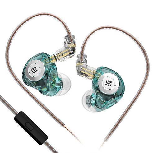 Keephifi KZ EDX Pro 게이밍 이어폰 IEM 이어 모니터에 1DD 유선 연결, 10mm 다이내믹 드라이버 포함 베이스 사운드