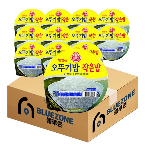 블루존 맛있는 오뚜기밥 130g x 12개입, 1세트