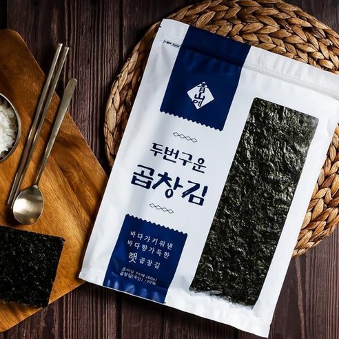곱창김(DNH) [청산에] 두번 구운 곱창김(25매8봉지퍼백)_제철 곱창김 - 건어물선물세트 | 쿠팡