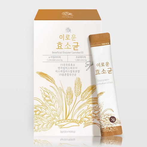 국산 15곡 이로운 효소균 1박스 30스틱 한달분 효소, 2개, 90g