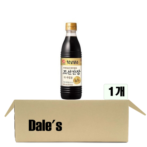 데일즈기획 대상 청정원 햇살담은 조선간장, 500ml, 1개