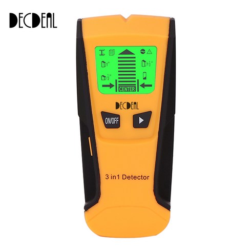 Decdeal 3-in-1 벽 테스터 금속 목재 와이어 감지기, 1개