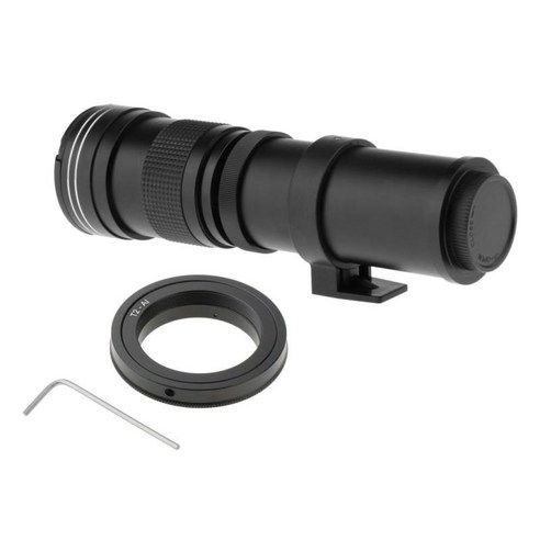 고배율 420-800mm f/8.3-16 HD 수동 망원 렌즈 다중 코팅 필름으로 제작된 반사 방지 코팅으로 선명한 품질의 이미지, 니콘, 27x9x9cm, 아연 합금