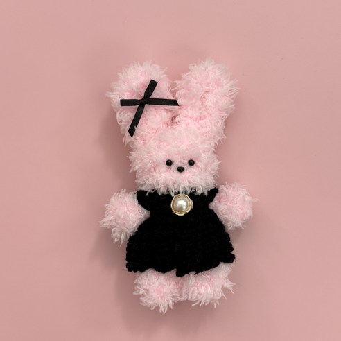 뜨개 니트 조끼 원피스 솜인형 10cm 15cm 인형옷 모루인형 모남희 옷 꾸미기, 검정, 1개