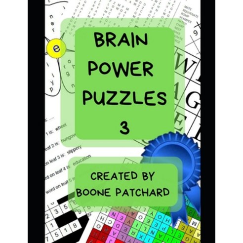 (영문도서) Brain Power Puzzles 3: Activity Book of Word Searches Sudoku Math and Word Puzzles Pictogr... Paperback, Independently Published, English, 9781093938739
