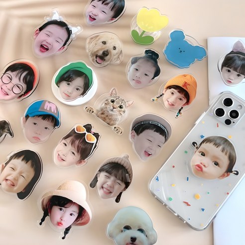 세상에 하나뿐인 핑거톡! 내 반려동물 얼굴로 특별함을 더하다 그립톡제작