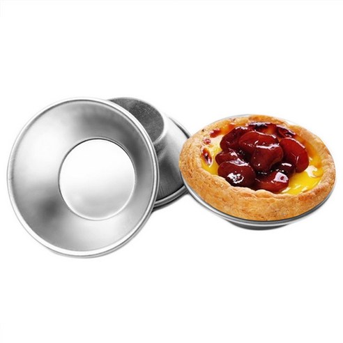 Love kitchen 5/10/20 pcs 타트 금형 파이 팬 케이크 금형 주방 과자 베이킹 도구, 10, 알루미늄 원형형