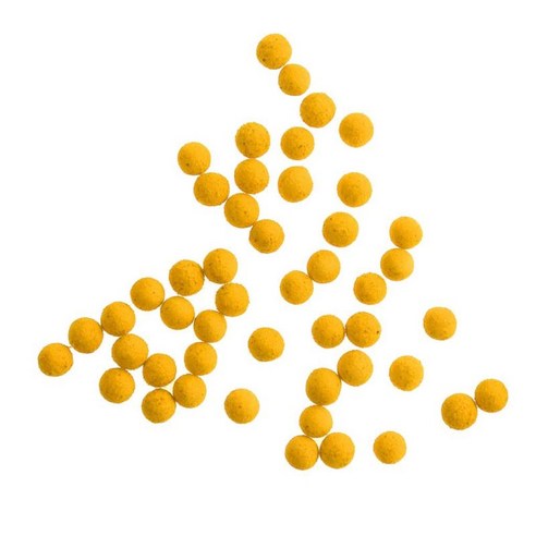 30 개/갑 0.39 인치 거친 잉어 부동 미끼 낚시 팝업 Boilies 미끼 3 색, 옐로우, 10mm, EVA