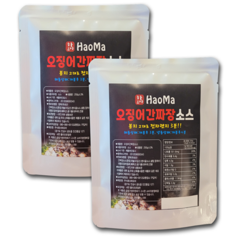 하오마 오징어 간짜장소스 2EA, 2개, 250g