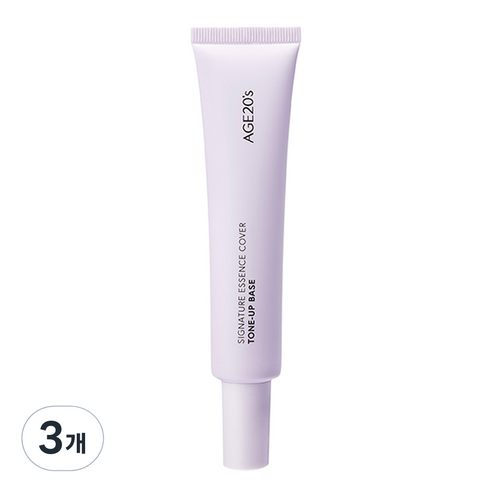 에이지투웨니스 시그니처 에센스 커버톤업 베이스 40ml, 03 퍼플, 3개