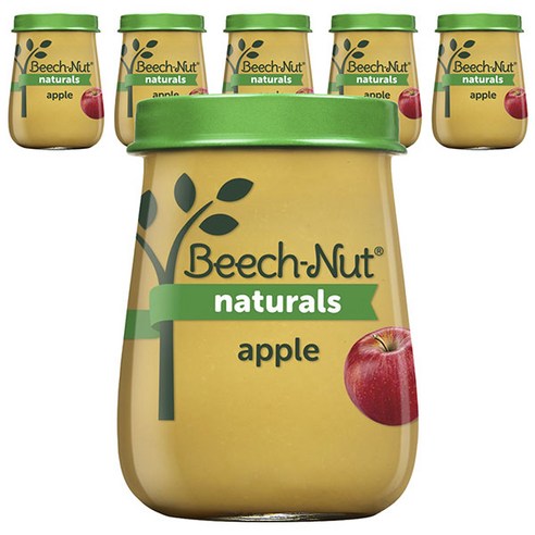 비치넛 과일퓨레 113g, 6개, Apple (사과)