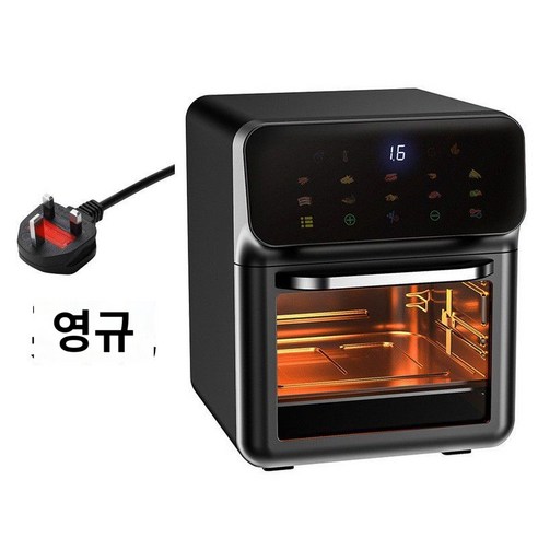 대용량 전기오븐 가정용 에어프라이어 멀티에어뷰, 220V/FREE 블랙