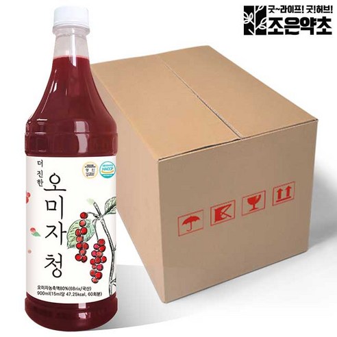 조은약초 오미자청 900ml, 1개입, 12개