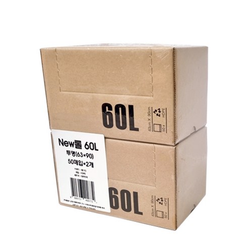 디에스 NEW롤 비닐봉투, 50매입*2개, 60L
