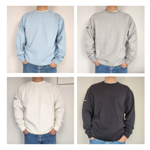 봄을 물들이는 부드러운 파스텔, 디스커버리 맨투맨으로 완성하는 산뜻한 커플룩 디스커버리맨투맨