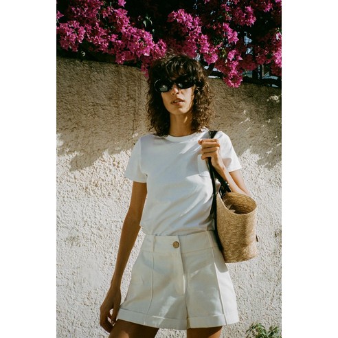 세련되고 지속 가능한 ZARA 여성 플라워 바스켓 숄더백