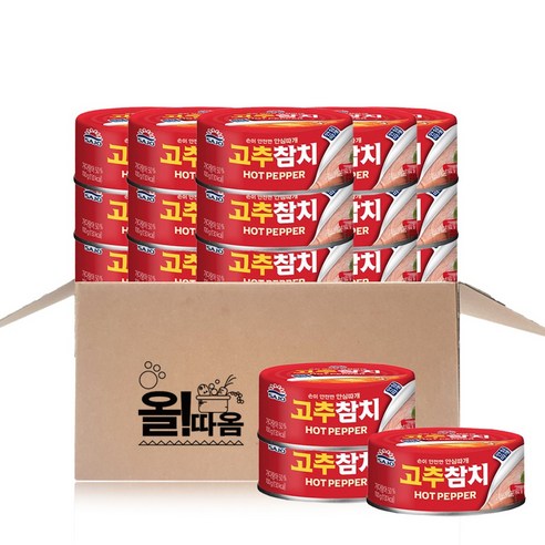 사조 고추참치 안심따개, 100g, 18개