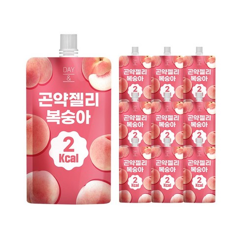 데이앤 저칼라로 곤약젤리 복숭아 맛 10개입